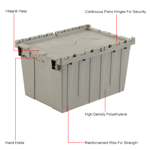 plastic shipping container with lid
