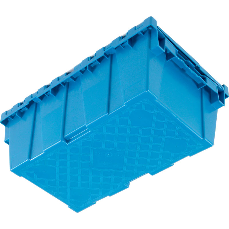 plastic storage totes blue color