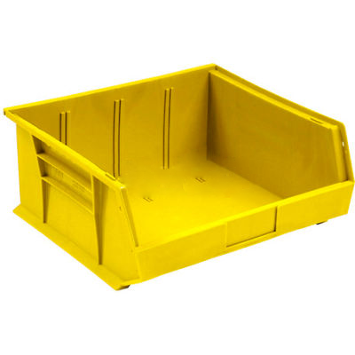 Plastic Stack And Hang Bins, 8-1/4W x 13-5/8D x 8H, Yellow - Pkg Qt –  Tejal Trends