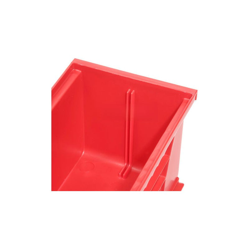 plastic hanging bins red color