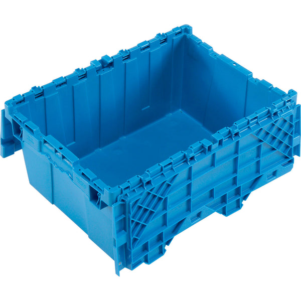 Plastic Attached Lid Shipping and Storage Container 
