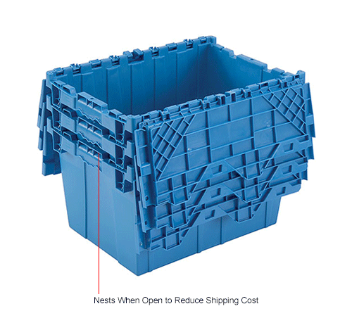 Blue Plastic Storage Totes