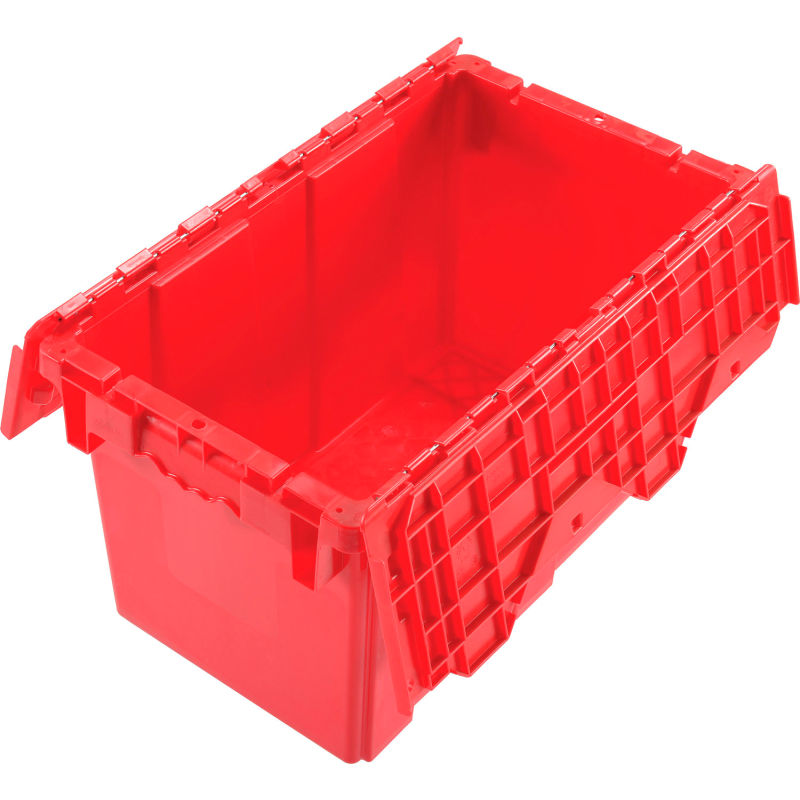 Plastic Attached Lid Shipping & Storage Container 