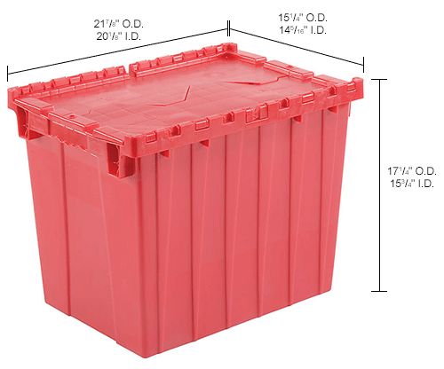 Plastic storage containers with attached lid order now