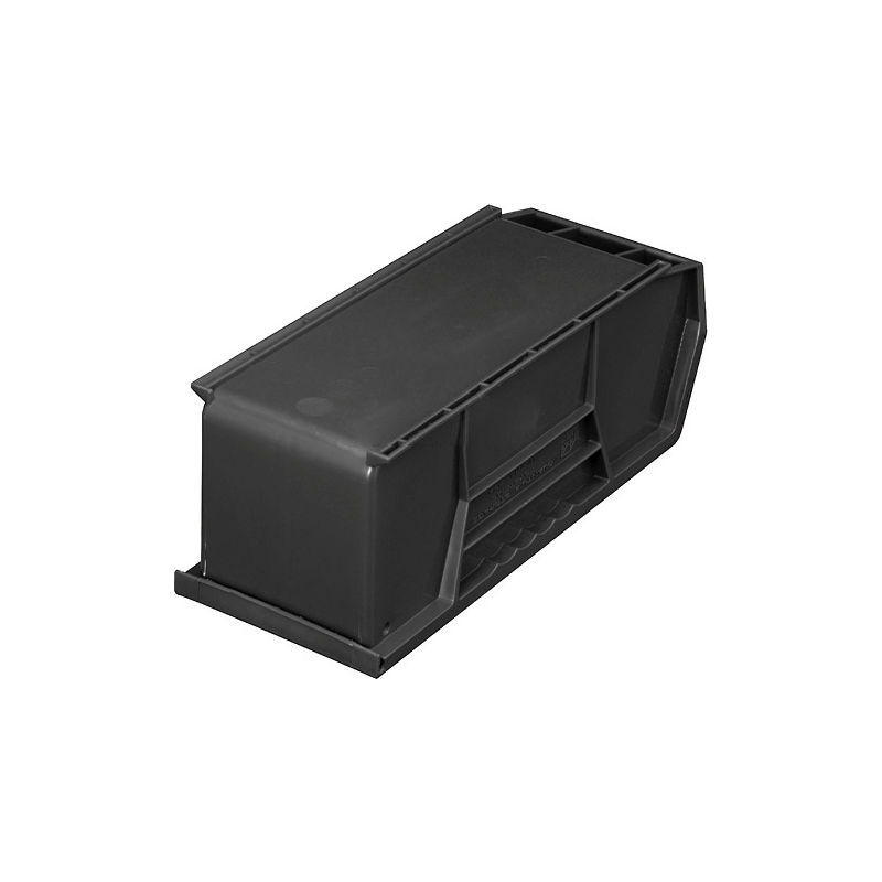quality plastic stacking bins black color