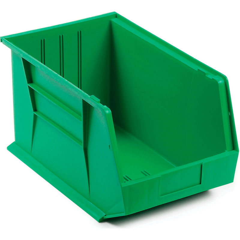 plastic stack & hang bins green color