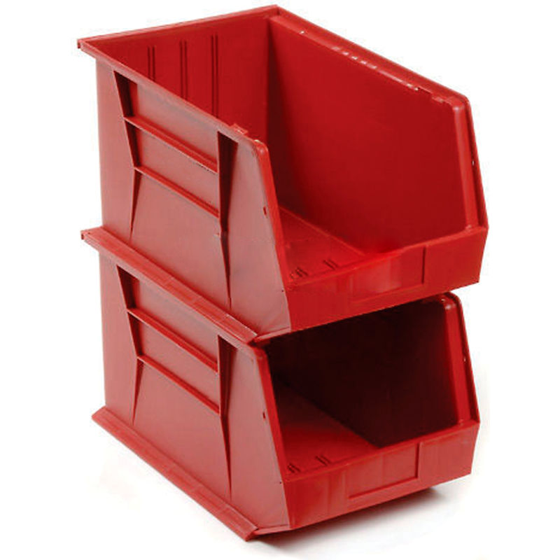 red plastic containers